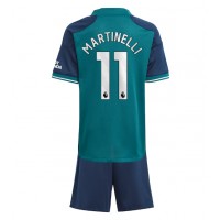 Fotbalové Dres Arsenal Gabriel Martinelli #11 Dětské Alternativní 2023-24 Krátký Rukáv (+ trenýrky)